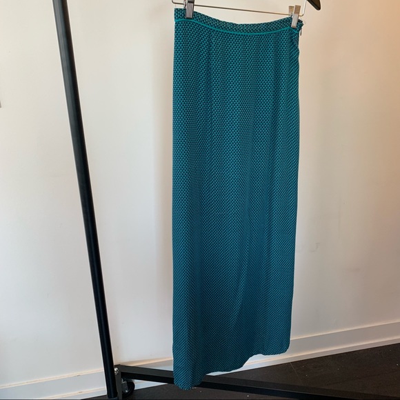 Meadow Rue Teal Maxi skirt size x-small - Picture 2 of 7
